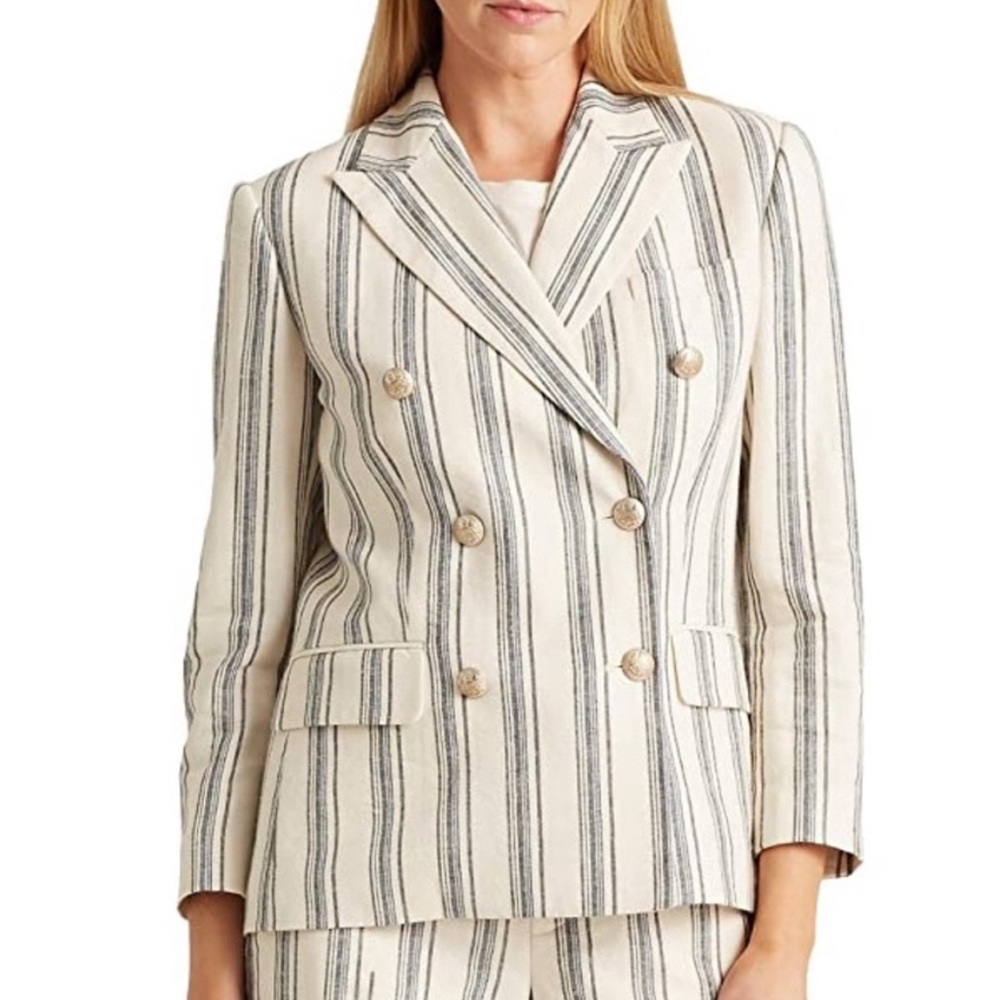 Ralph Lauren striped blazer with short set size 0